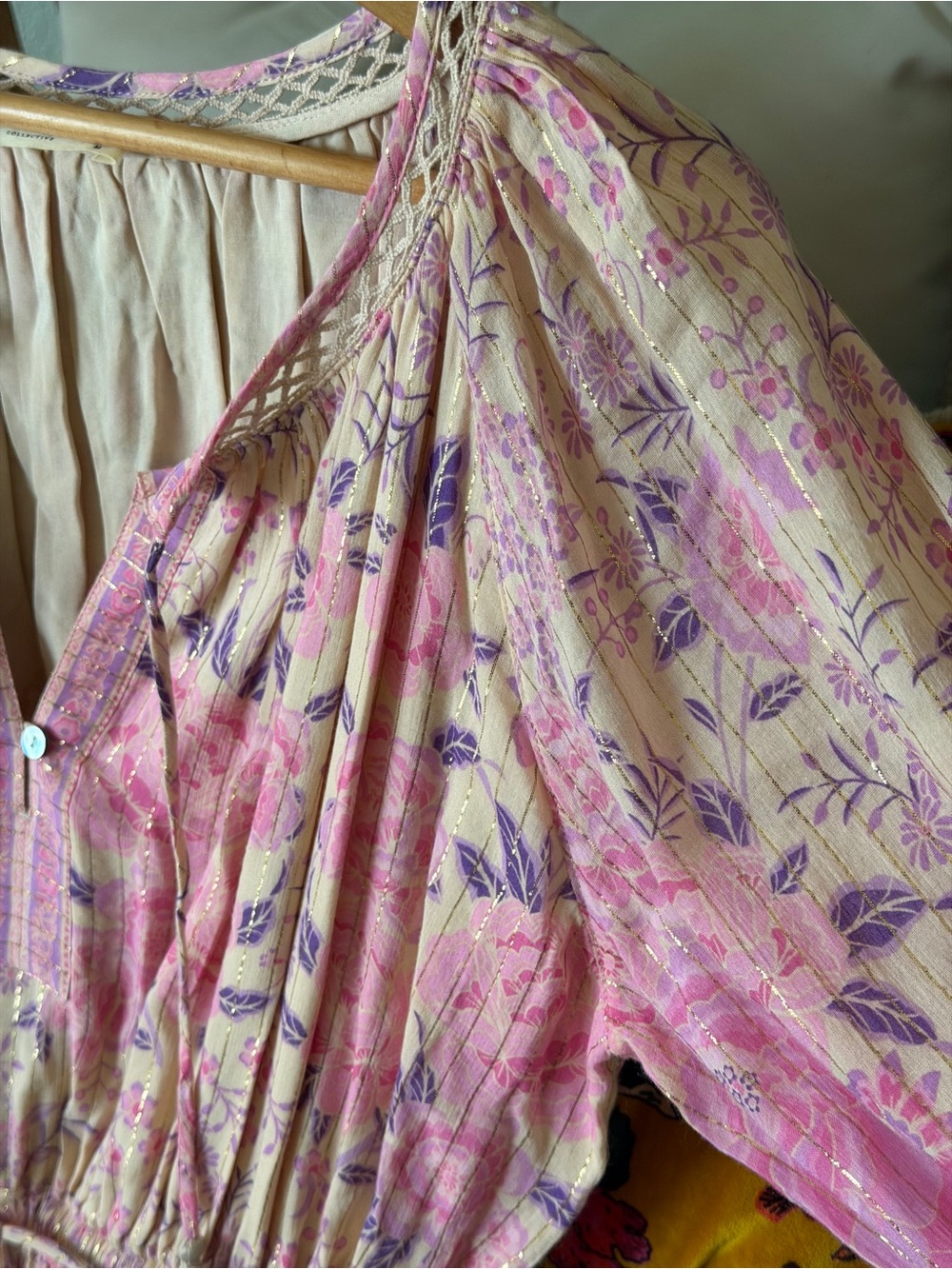Spell Pink Lavender Floral Midi Dress - Picture 14 of 16